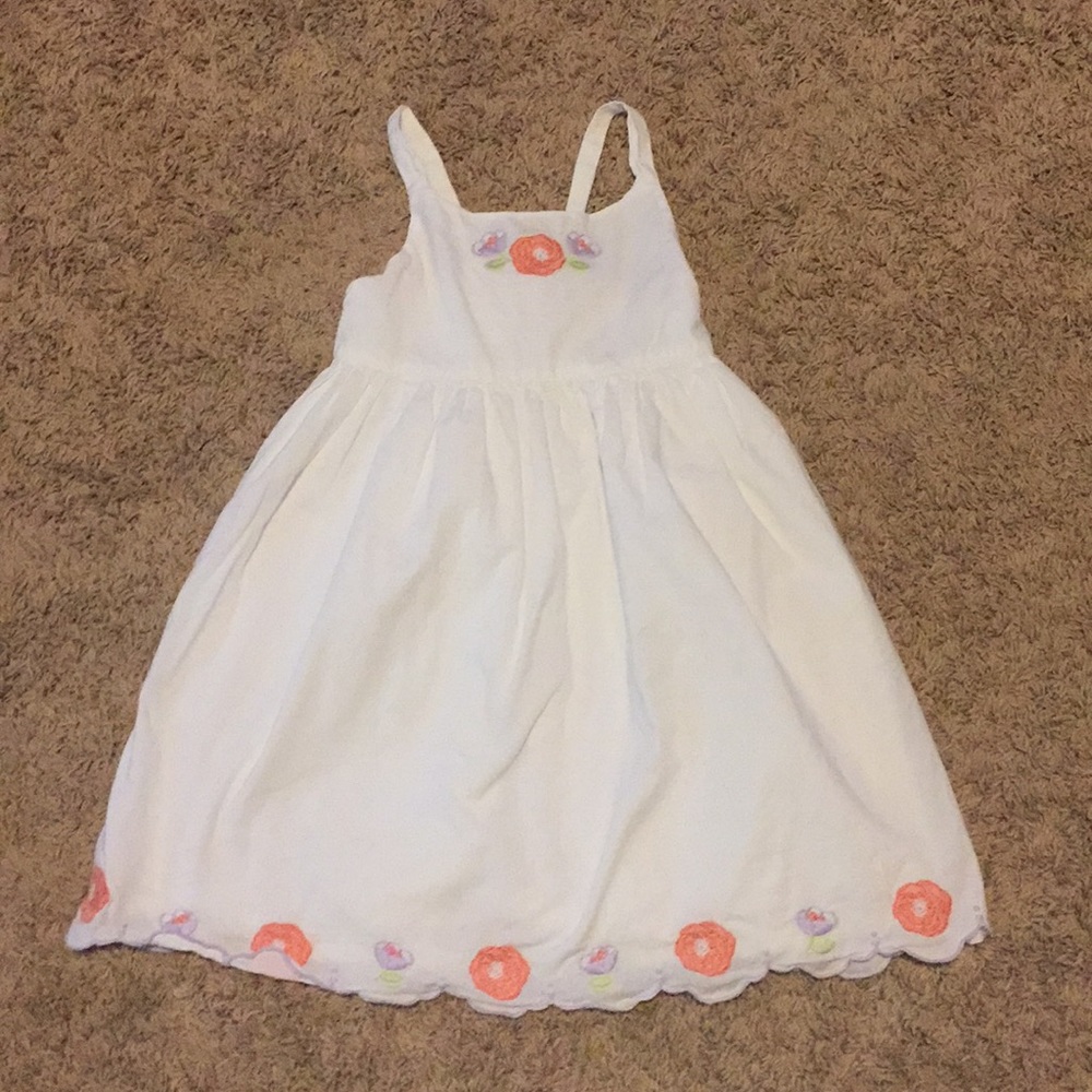 Janie and Jack Flower Embroidered Dress